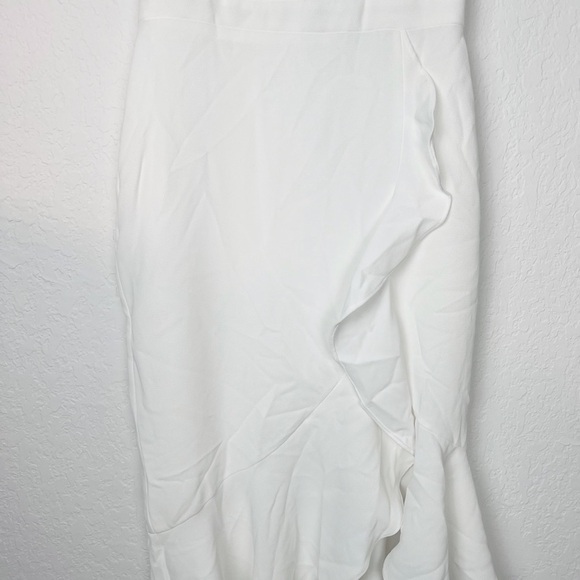 Aqua Ruffled Midi Dress - Picture 4 of 11